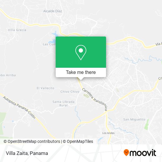 Villa Zaita map