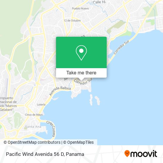 Pacific Wind Avenida 56 D map