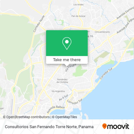 Consultorios San Fernando Torre Norte map