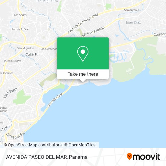 Mapa de AVENIDA PASEO DEL MAR