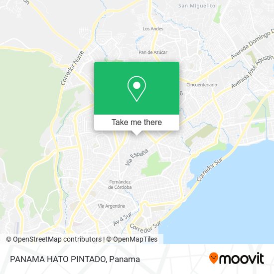 PANAMA  HATO PINTADO map