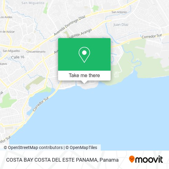 COSTA BAY  COSTA DEL ESTE  PANAMA map