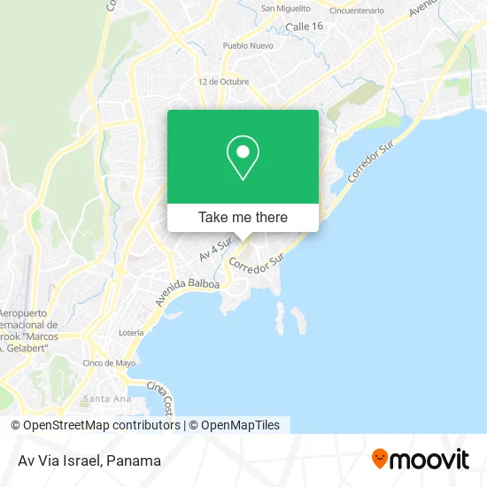 Av Via Israel map