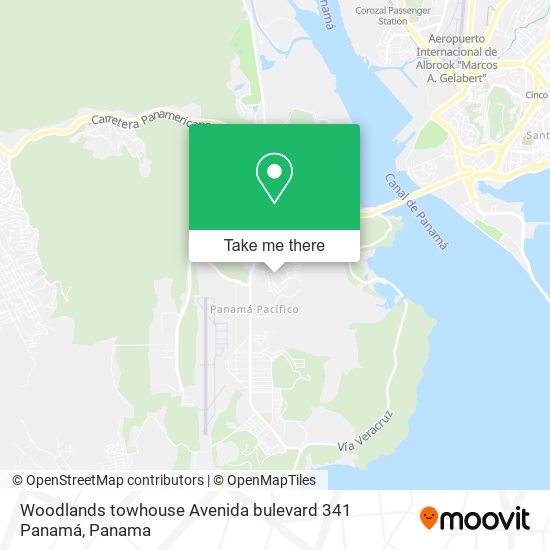 Woodlands towhouse Avenida bulevard 341  Panamá map
