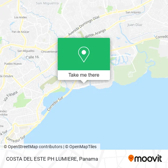 COSTA DEL ESTE   PH LUMIERE map