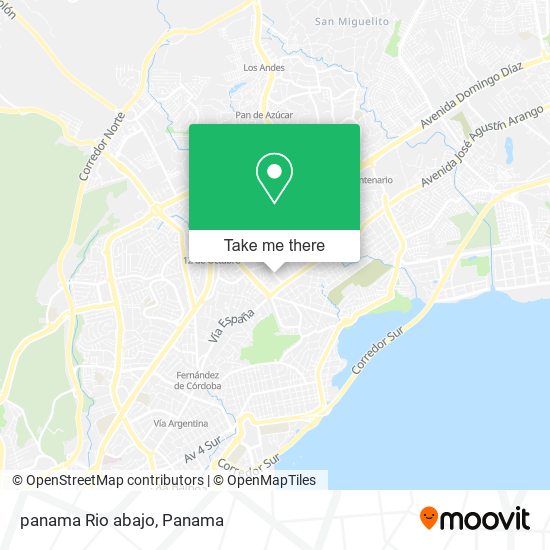 panama Rio abajo map