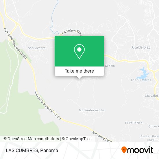 LAS CUMBRES map