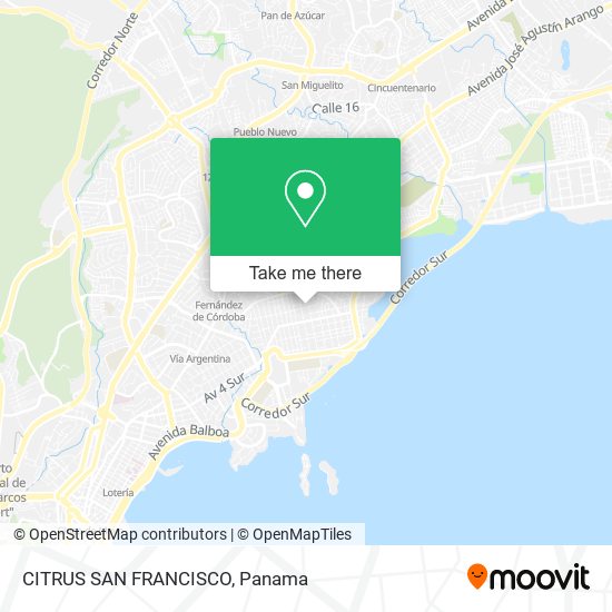 CITRUS  SAN FRANCISCO map