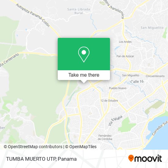 TUMBA MUERTO UTP map