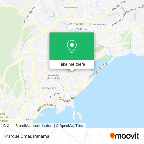 Parque Omar map