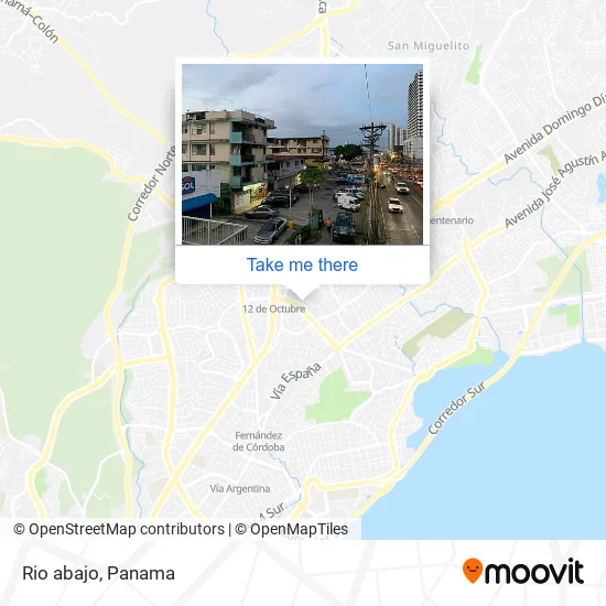 Mapa de Rio abajo
