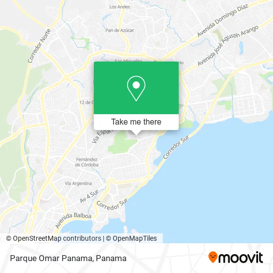 Mapa de Parque Omar  Panama