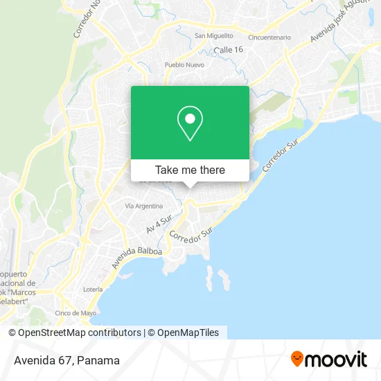 Avenida 67 map