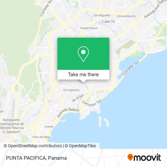 PUNTA PACIFICA map