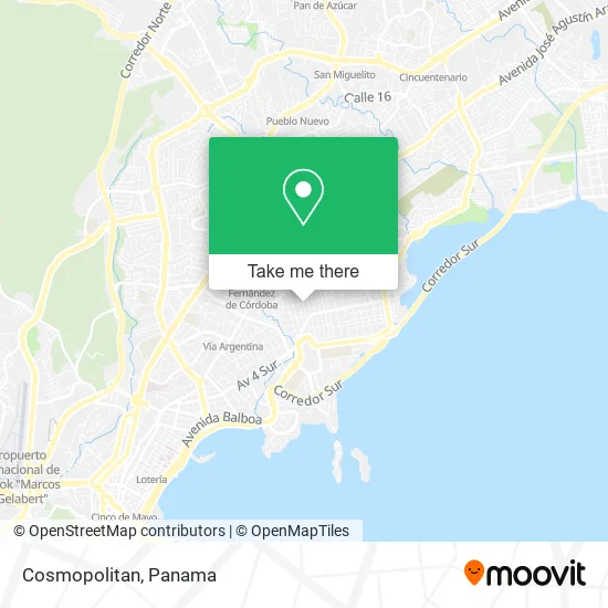 Cosmopolitan map