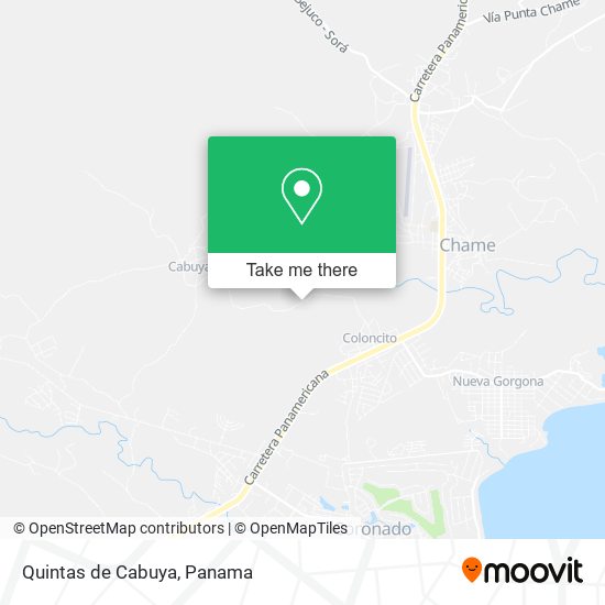 Quintas de Cabuya map