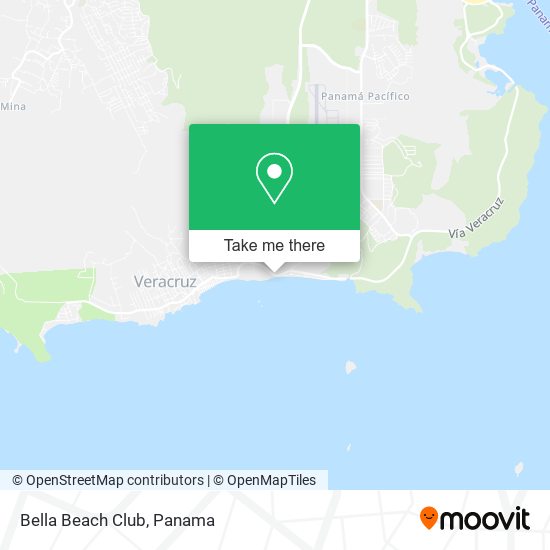 Bella Beach Club map