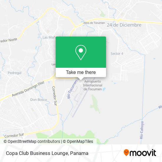 Copa Club Business Lounge map