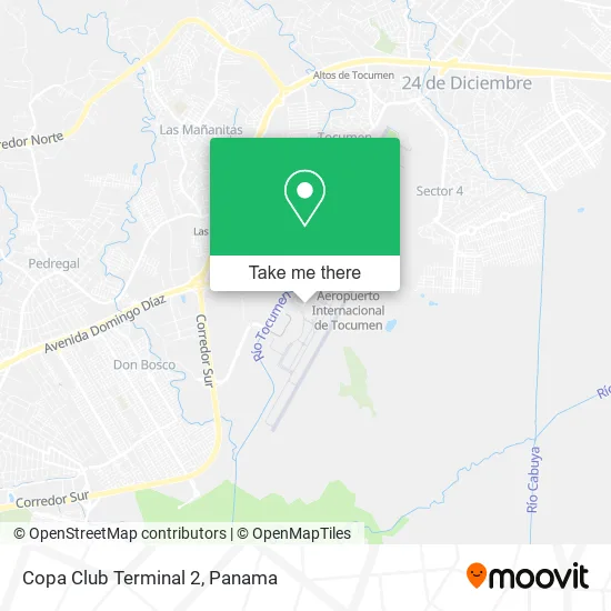 Mapa de Copa Club Terminal 2