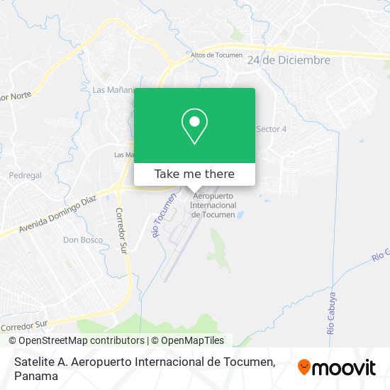 Satelite A. Aeropuerto Internacional de Tocumen map