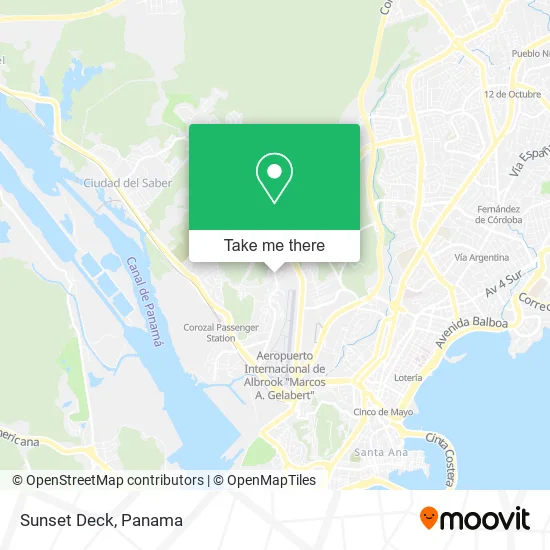Sunset Deck map
