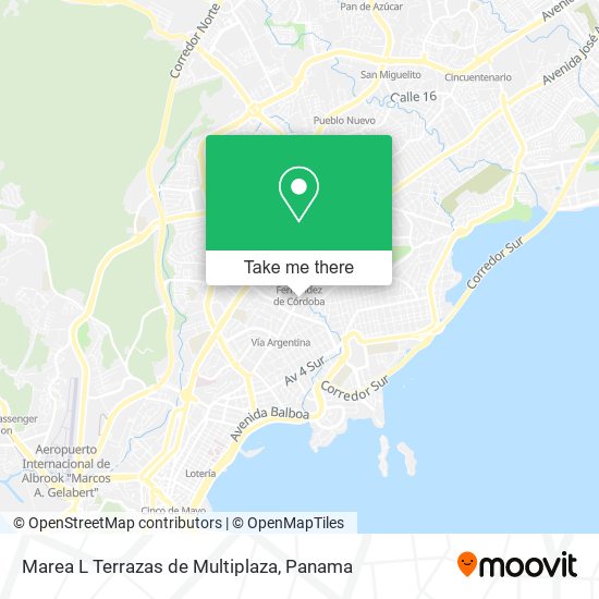 Mapa de Marea L Terrazas de Multiplaza