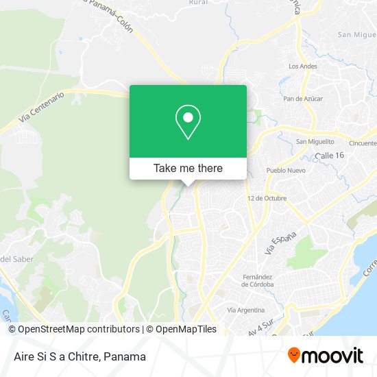 Aire Si S a Chitre map