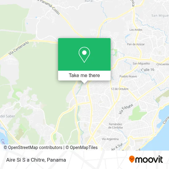 Aire Si S a Chitre map