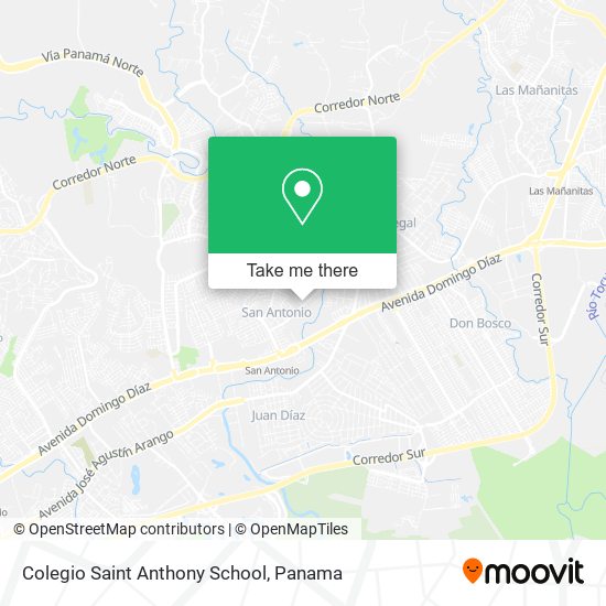 Mapa de Colegio Saint Anthony School