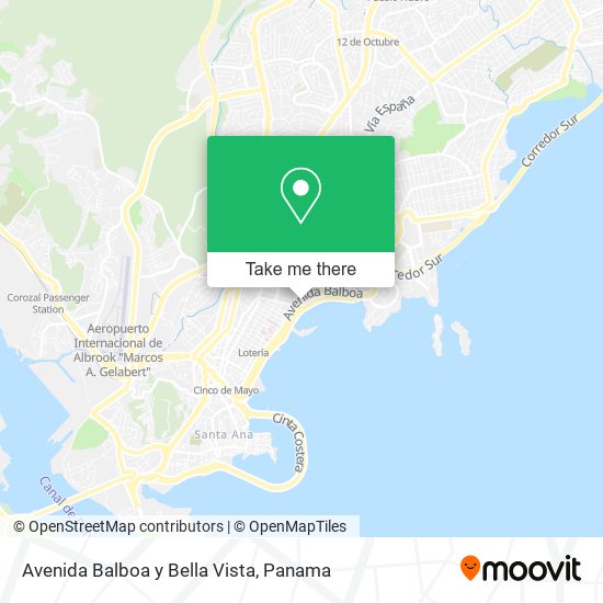 Mapa de Avenida Balboa y Bella Vista