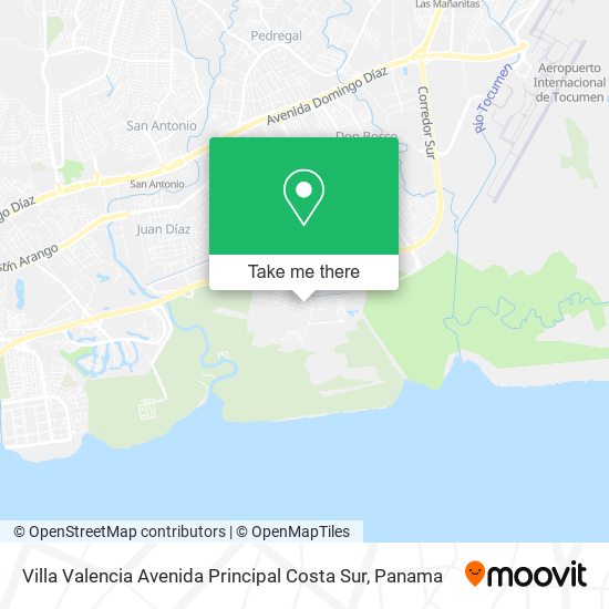 Villa Valencia Avenida Principal Costa Sur map