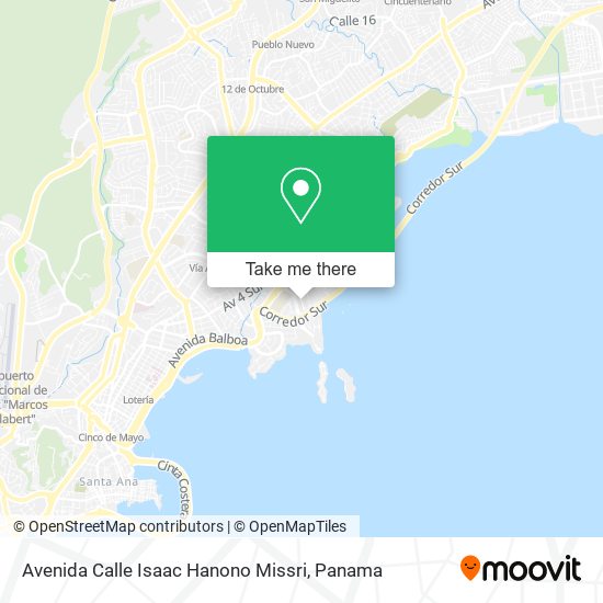 Mapa de Avenida Calle Isaac Hanono Missri