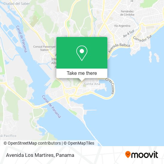 Avenida Los Martires map