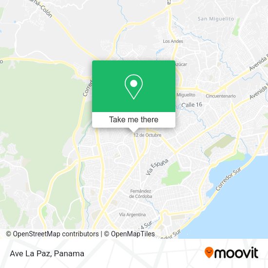 Mapa de Ave  La Paz