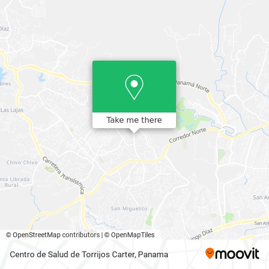 Mapa de Centro de Salud de Torrijos Carter