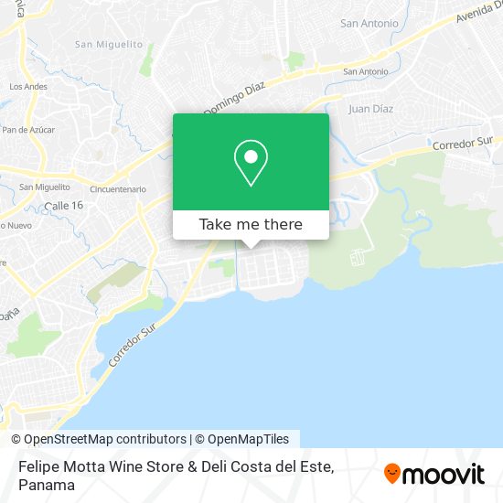 Felipe Motta Wine Store & Deli Costa del Este map