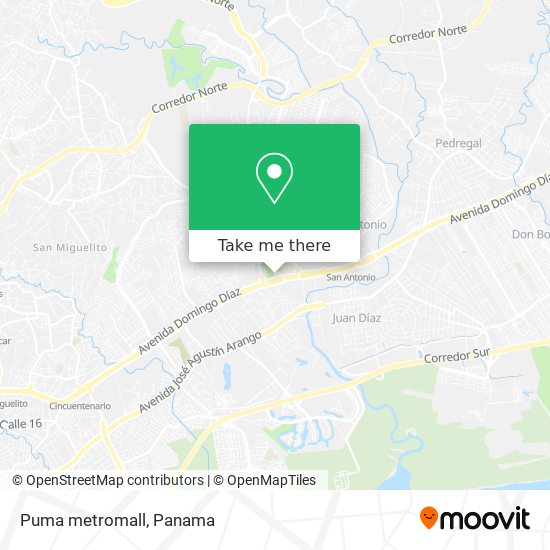 Mapa de Puma metromall