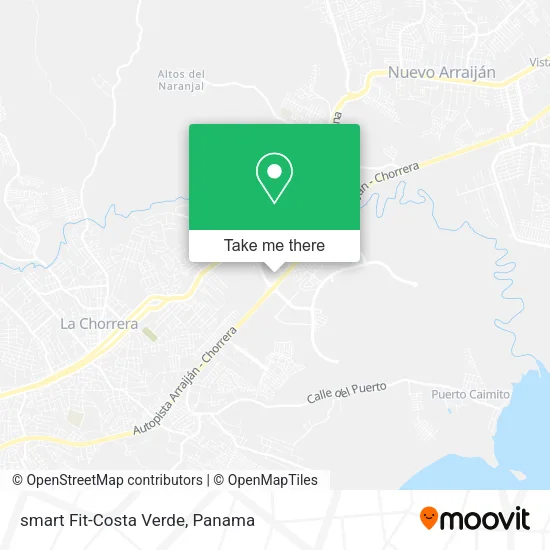 Mapa de smart Fit-Costa Verde