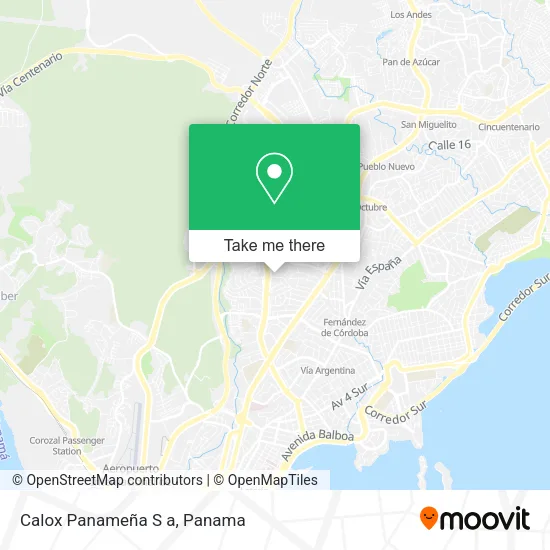 Calox Panameña S a map