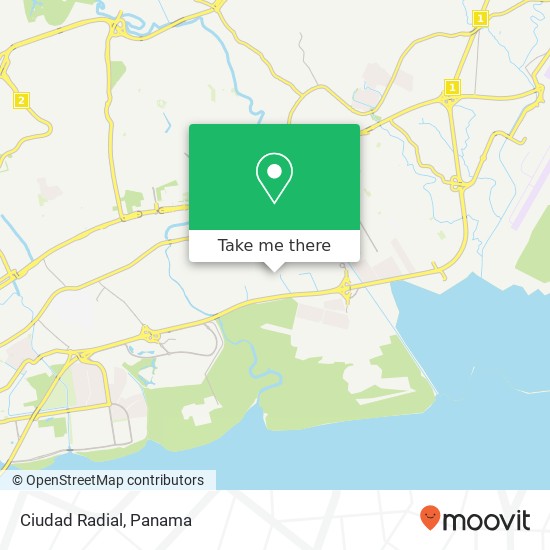 Ciudad Radial map