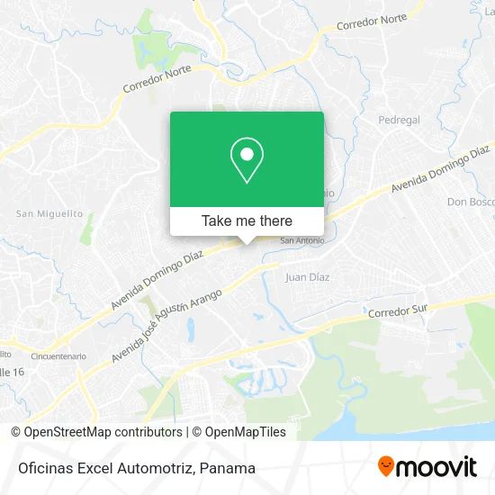 Mapa de Oficinas Excel Automotriz