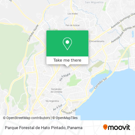 Parque Forestal de Hato Pintado map