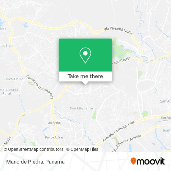 Mano de Piedra map