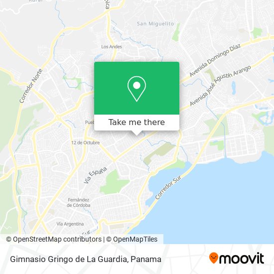 Mapa de Gimnasio Gringo de La Guardia