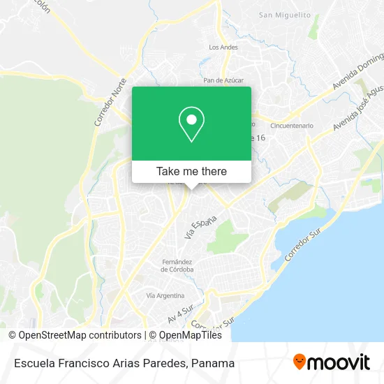 Mapa de Escuela Francisco Arias Paredes