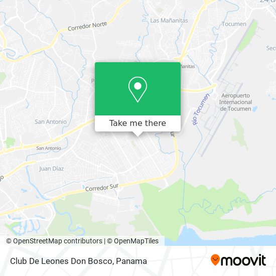 Club De Leones Don Bosco map