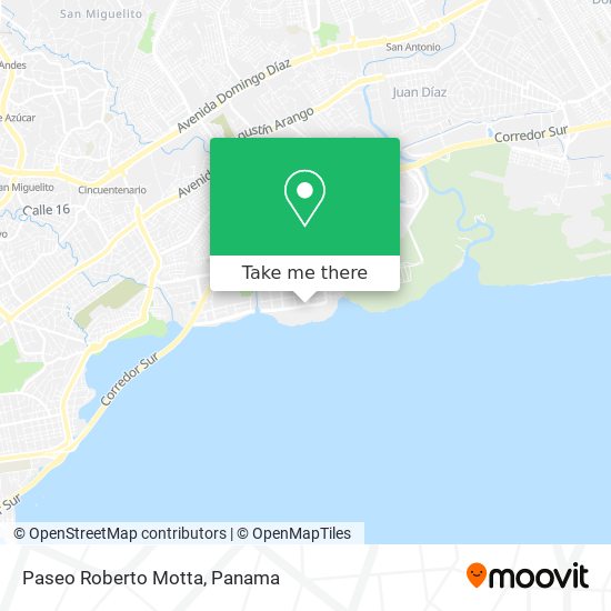 Paseo Roberto Motta map