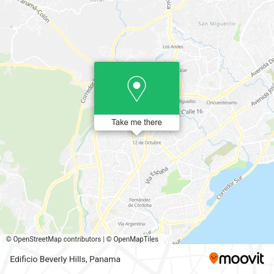 Mapa de Edificio Beverly Hills
