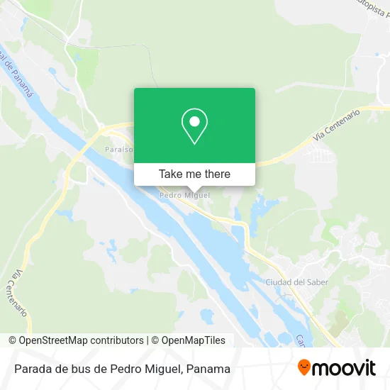 Parada de bus de Pedro Miguel map