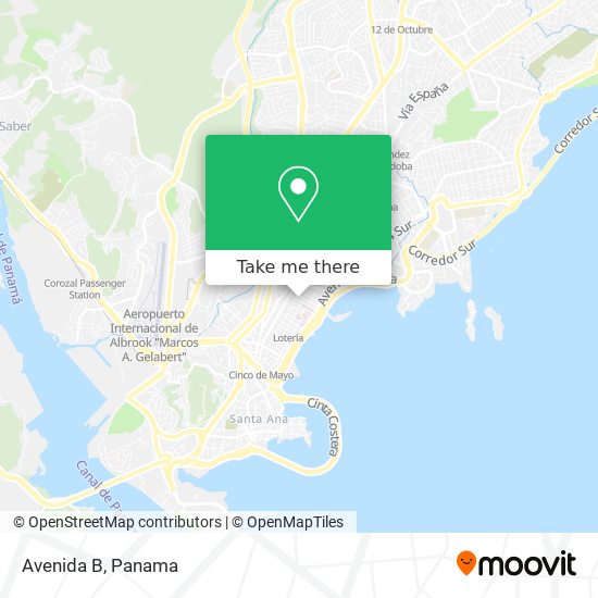 Mapa de Avenida B